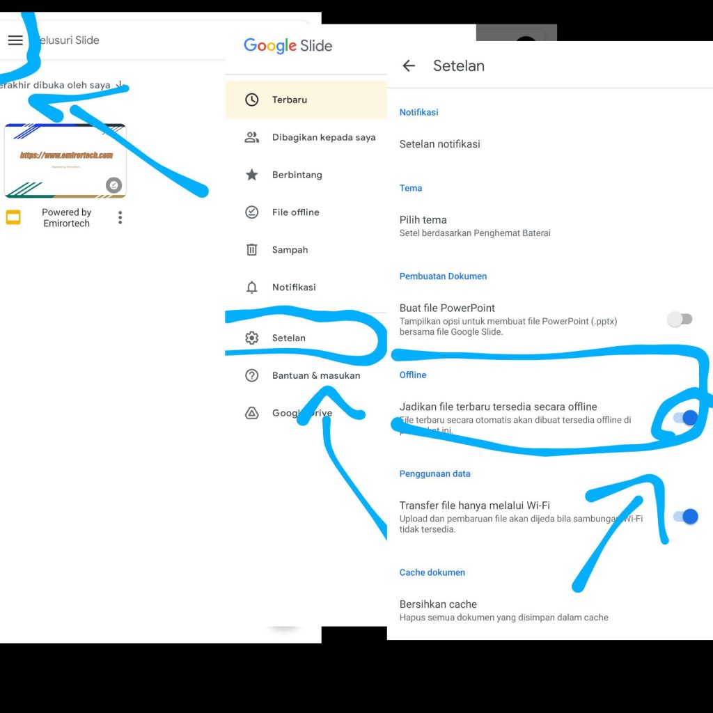 Cara Membuat google slide offline
