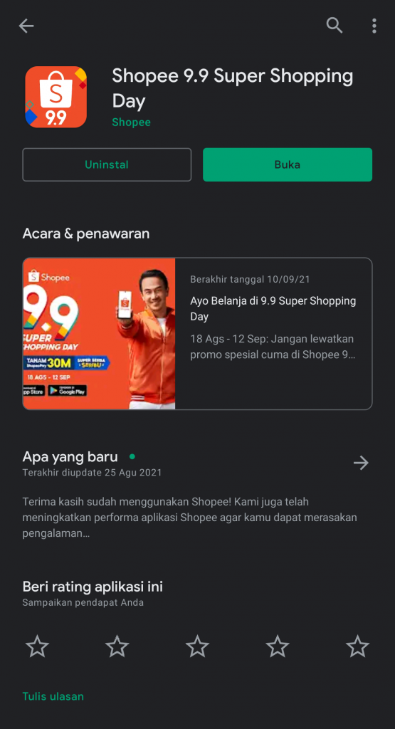 1. Download Aplikasi Shopee