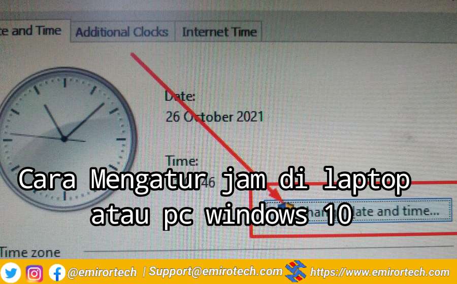  Cara Mengatur Jam Di Laptop Atau PC Windows 10 