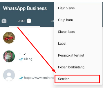 Masuk Kedalam Menu Setting