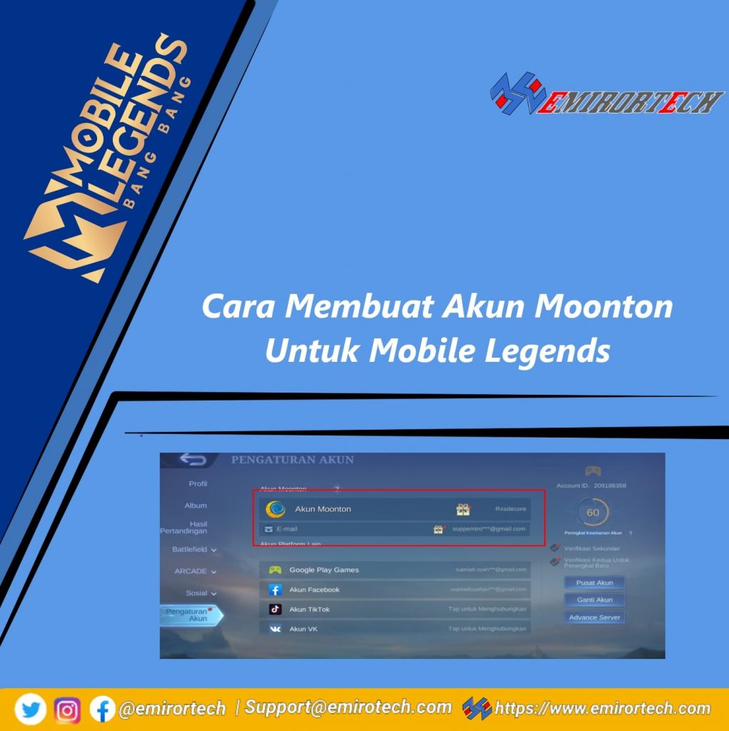 Cara Membuat Akun Moonton Untuk Mobile Legends Cara Membuat Akun Moonton Untuk Mobile Legends