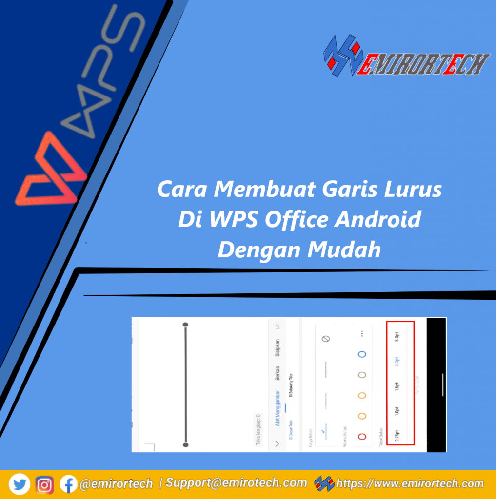 Cara Membuat Garis Lurus Di WPS Office Android Dengan Mudah