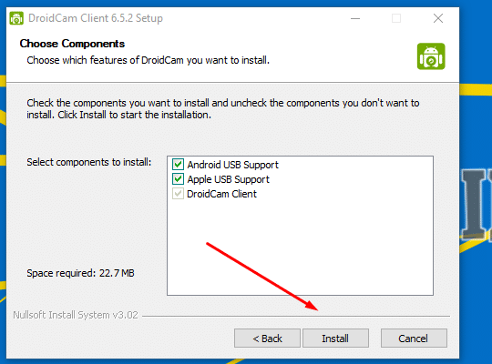 klik install saja 