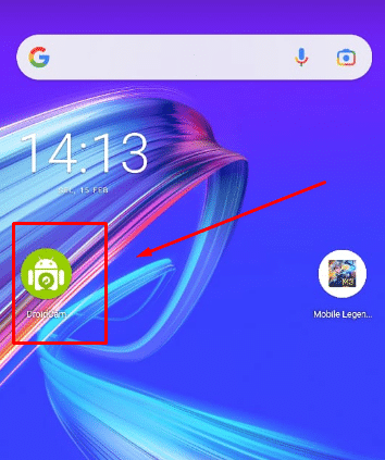 Masuk Ke aplikasi droidcam 