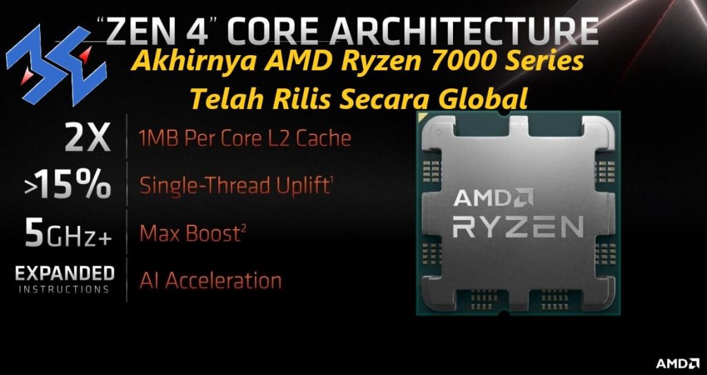Akhirnya AMD Ryzen 7000 Series Telah Rilis Secara Global