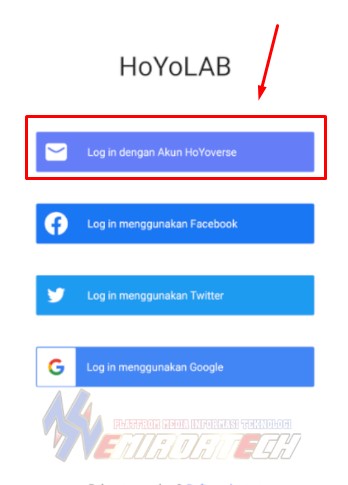 Pilih Media login