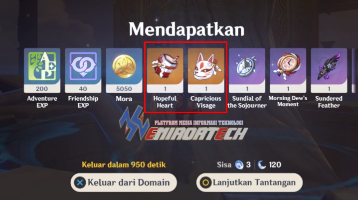 Selamt Anda Mendapatkan 2x Reward item