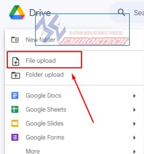 file upload gooogle drive